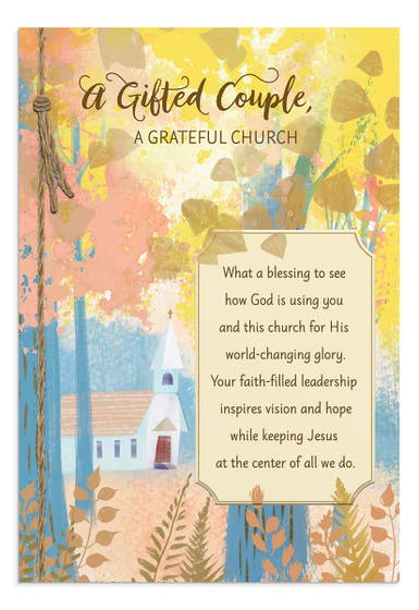Ministry Appreciation - A Gifted Couple - 1 Greeting Card