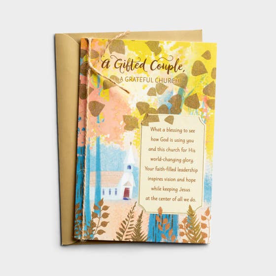 Ministry Appreciation - A Gifted Couple - 1 Greeting Card