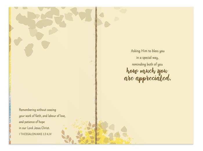 Ministry Appreciation - A Gifted Couple - 1 Greeting Card