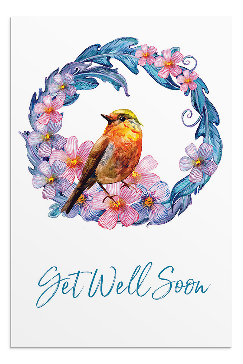 Get Well - For Peace And Recovery - 12 Boxed Cards, KJV