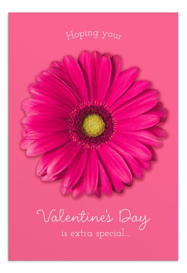 Valentine's Day - Pink Flowers - 12 Boxed Cards, KJV