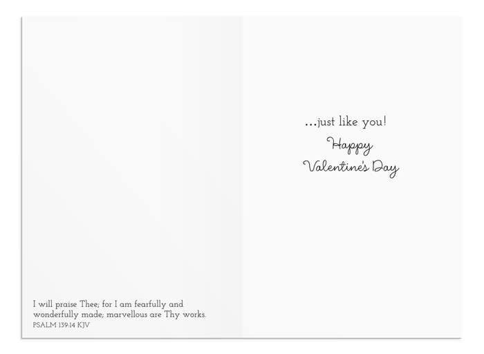 Valentine's Day - Pink Flowers - 12 Boxed Cards, KJV