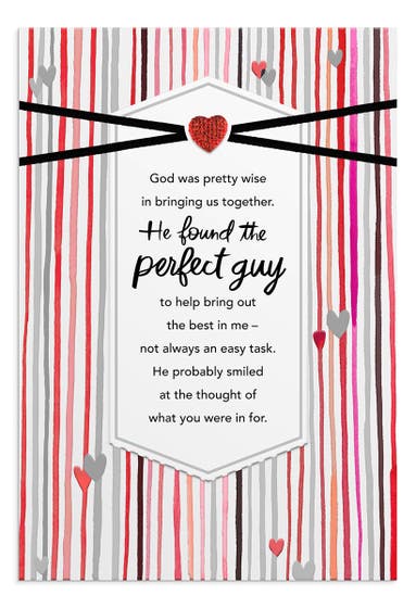 Valentine's Day - Husband - The Perfect Guy to Bring Out the Best in Me - 1 Greeting Card