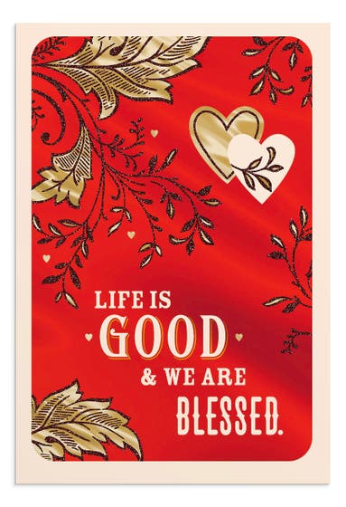 Valentine's Day - One I Love - Life Is Good & We Are Blessed - 1 Greeting Card