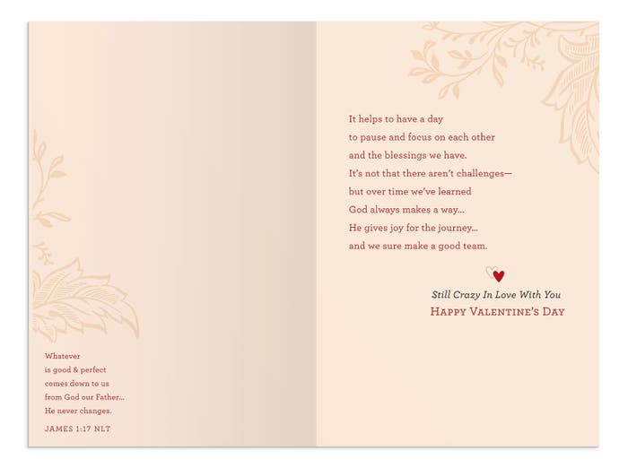 Valentine's Day - One I Love - Life Is Good & We Are Blessed - 1 Greeting Card