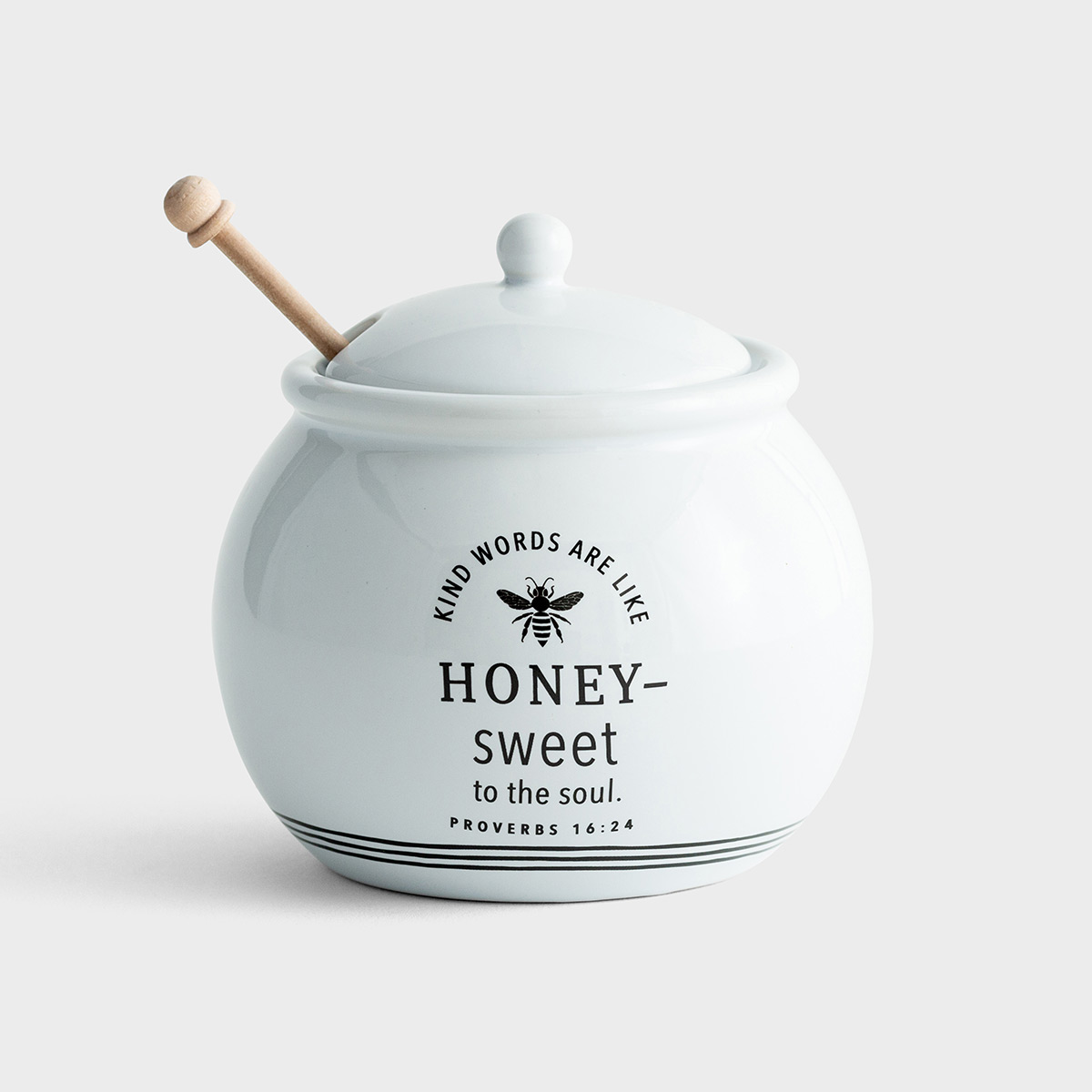 Sweet to The Soul - Honey Pot with Wood Dipper