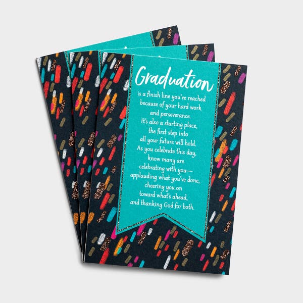 Graduation - A Finish Line and Starting Place - 3 Premium Cards
