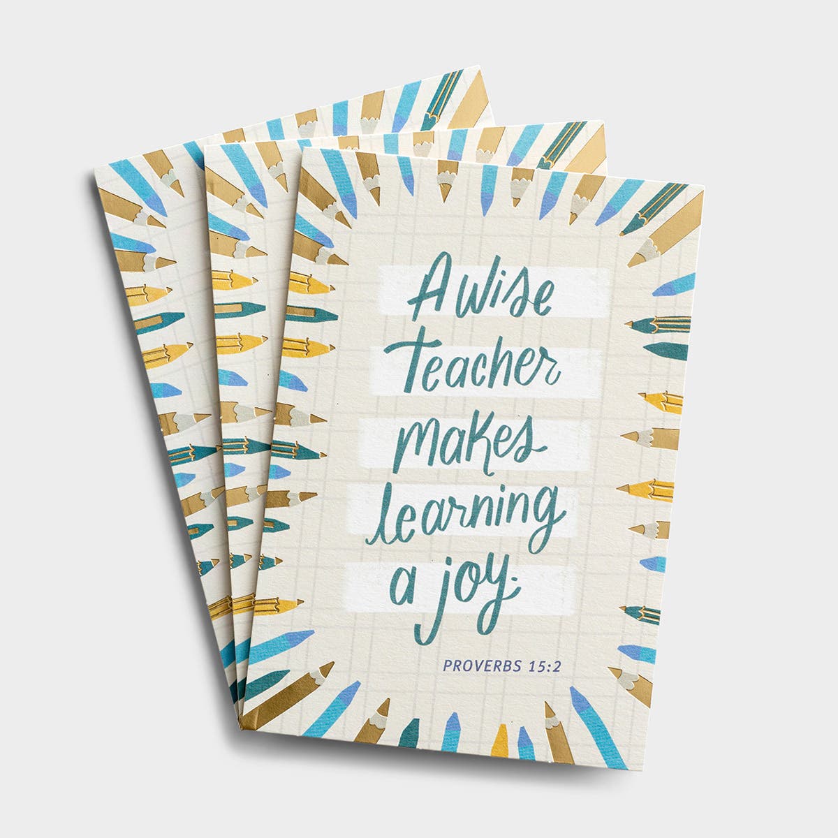 Teacher Appreciation - A Wise Teacher - 3 Premium Cards