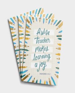 Teacher Appreciation - A Wise Teacher - 3 Premium Cards