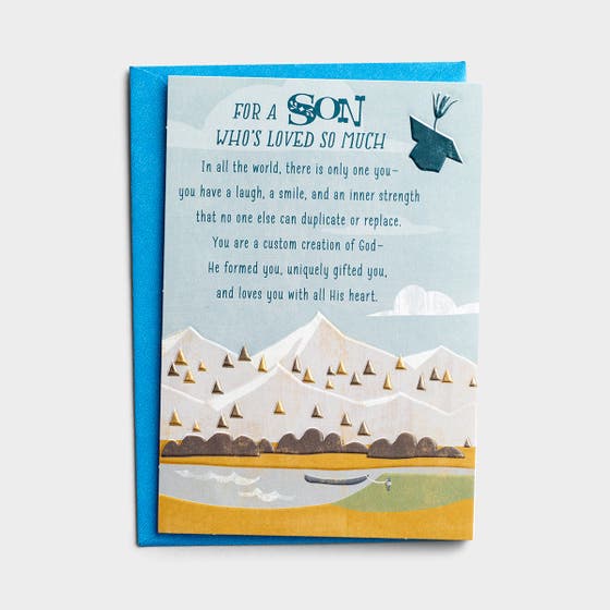 Graduation - Son - Who's Loved So Much - 1 Premium Card