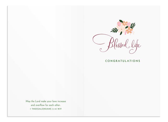 Wedding - Beautiful Day - 1 Premium Card