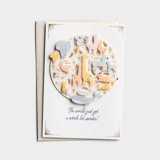 Baby - The World Just Got Sweeter - 1 Premium Card