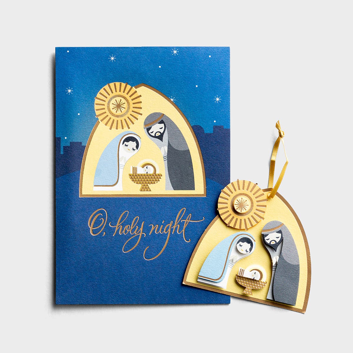 Christmas - Nativity - Premium Card with Detachable Ornament, KJV