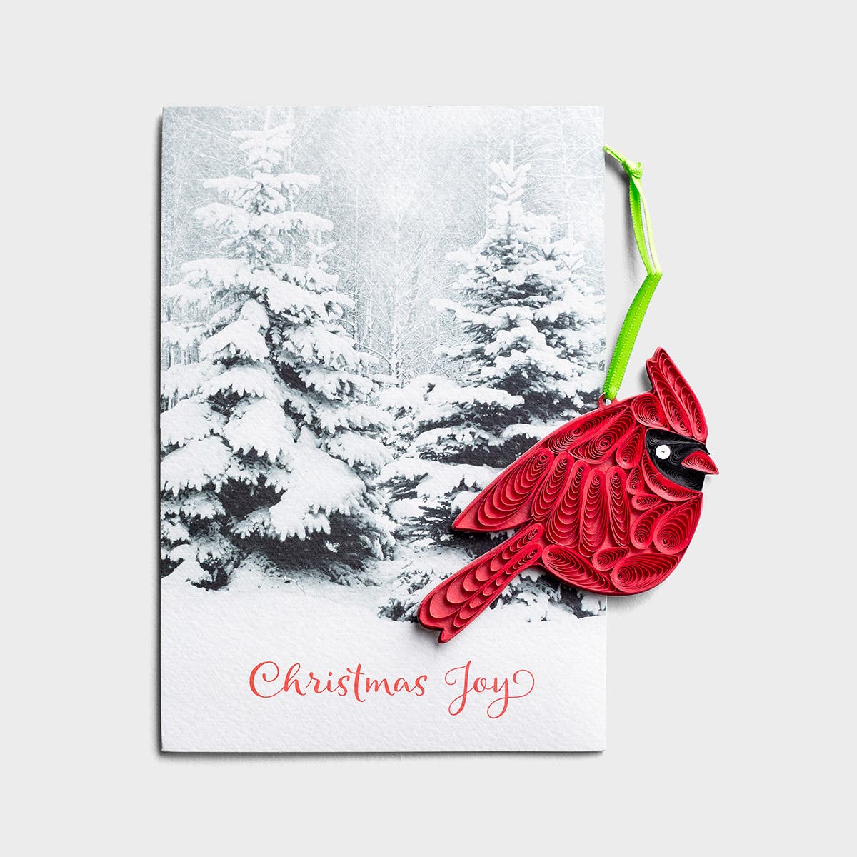 Christmas - Cardinal - Premium Card with Detachable Ornament
