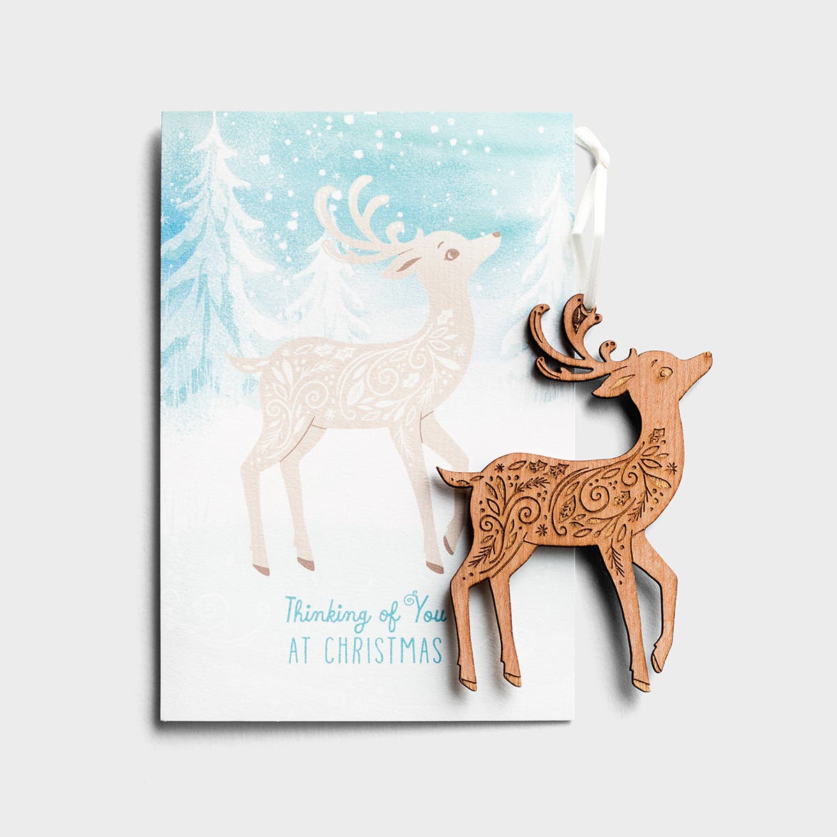 Christmas - Deer - Premium Card with Detachable Ornament