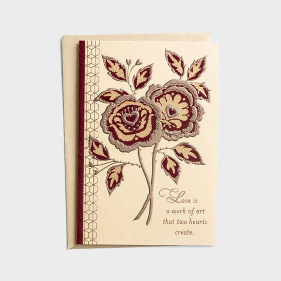 Anniversary - For Anyone - Love Is A Work Of Art - 1 Greeting Card
