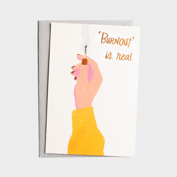 The Struggle Bus - Everyday Empathy - Burnout Is Real - 1 Greeting Card