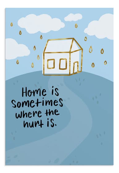 The Struggle Bus - Everyday Empathy - When Home Hurts - 1 Greeting Card