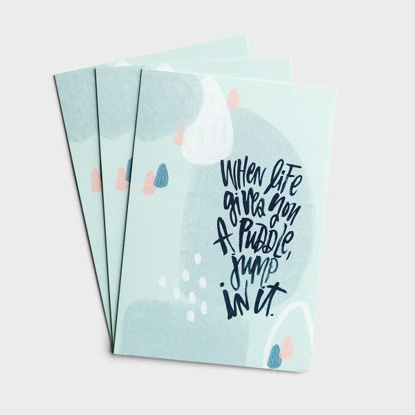 Katygirl - Encouragement - When Life Gives You A Puddle - 3 Premium Cards