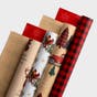 A Cozy Christmas - Reversible Christmas Wrapping Paper Bundle