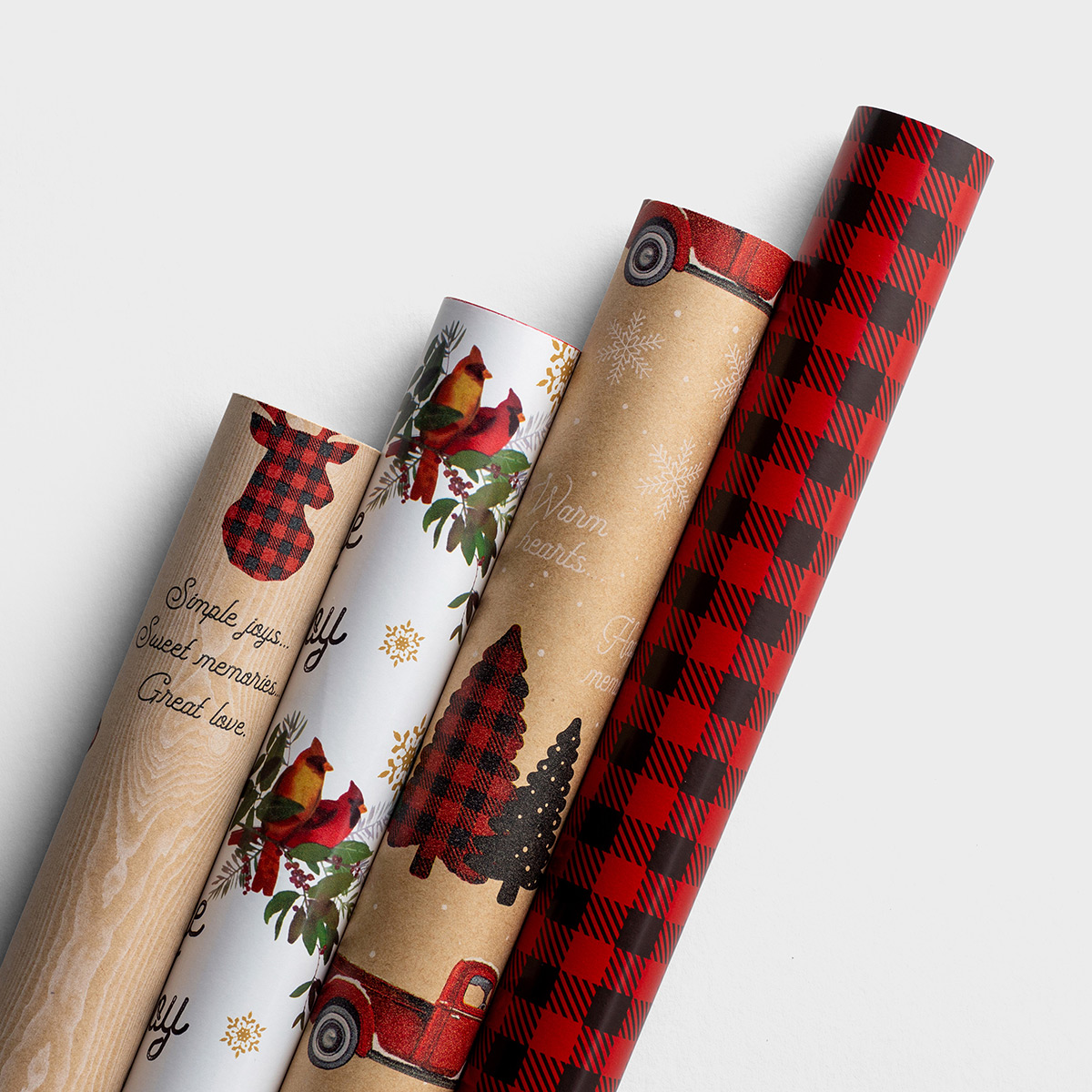 A Cozy Christmas - Reversible Christmas Wrapping Paper Bundle