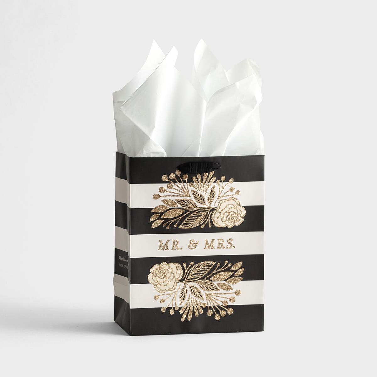 Wedding - Mr. & Mrs. - Medium Gift Bag with Tissue