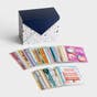 Greeting Card Organizer Box with Dividers and 24 Assorted Cards