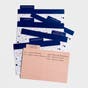 Greeting Card Organizer Box with Dividers and 24 Assorted Cards