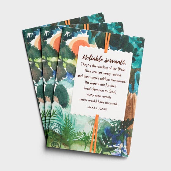 Max Lucado - Ministry Appreciation - Reliable Servants - 3 Premium Cards