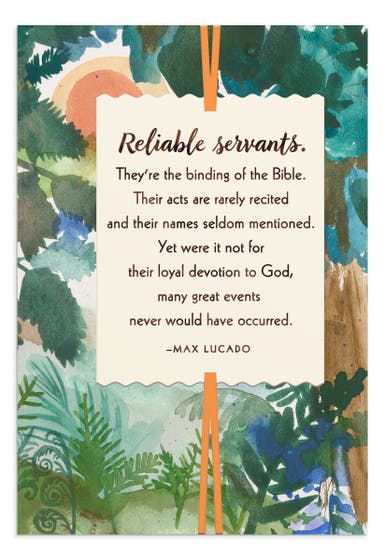 Ministry Appreciation - Reliable Servants - Set of 3 Greeting Cards