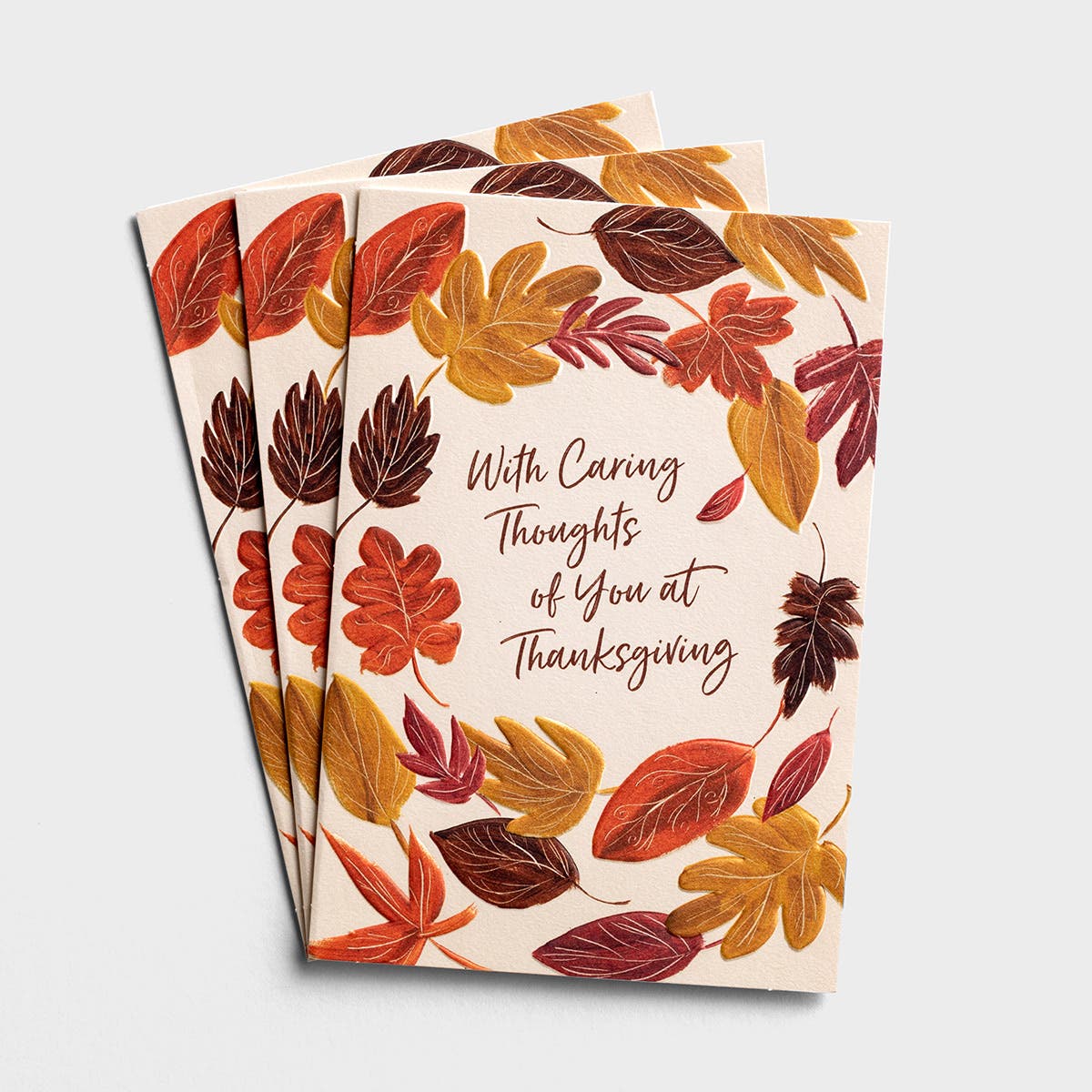 Difficult Thanksgiving - Caring Thoughts - 3 Greeting Cards