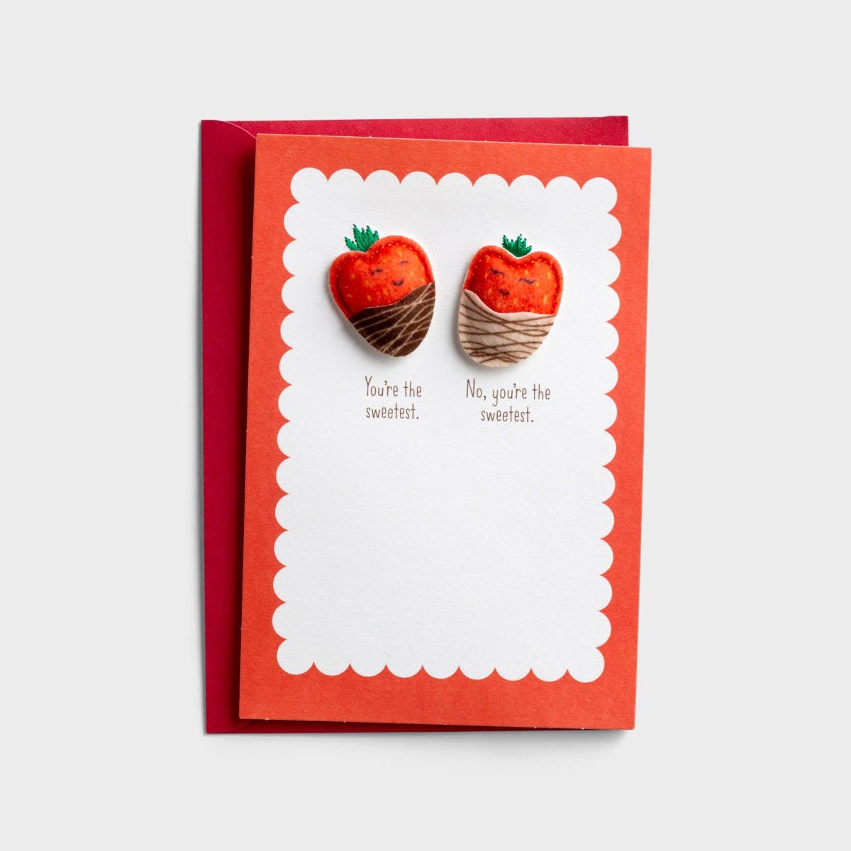 Valentine's Day - We're The Sweetest - 1 Premium Greeting Card