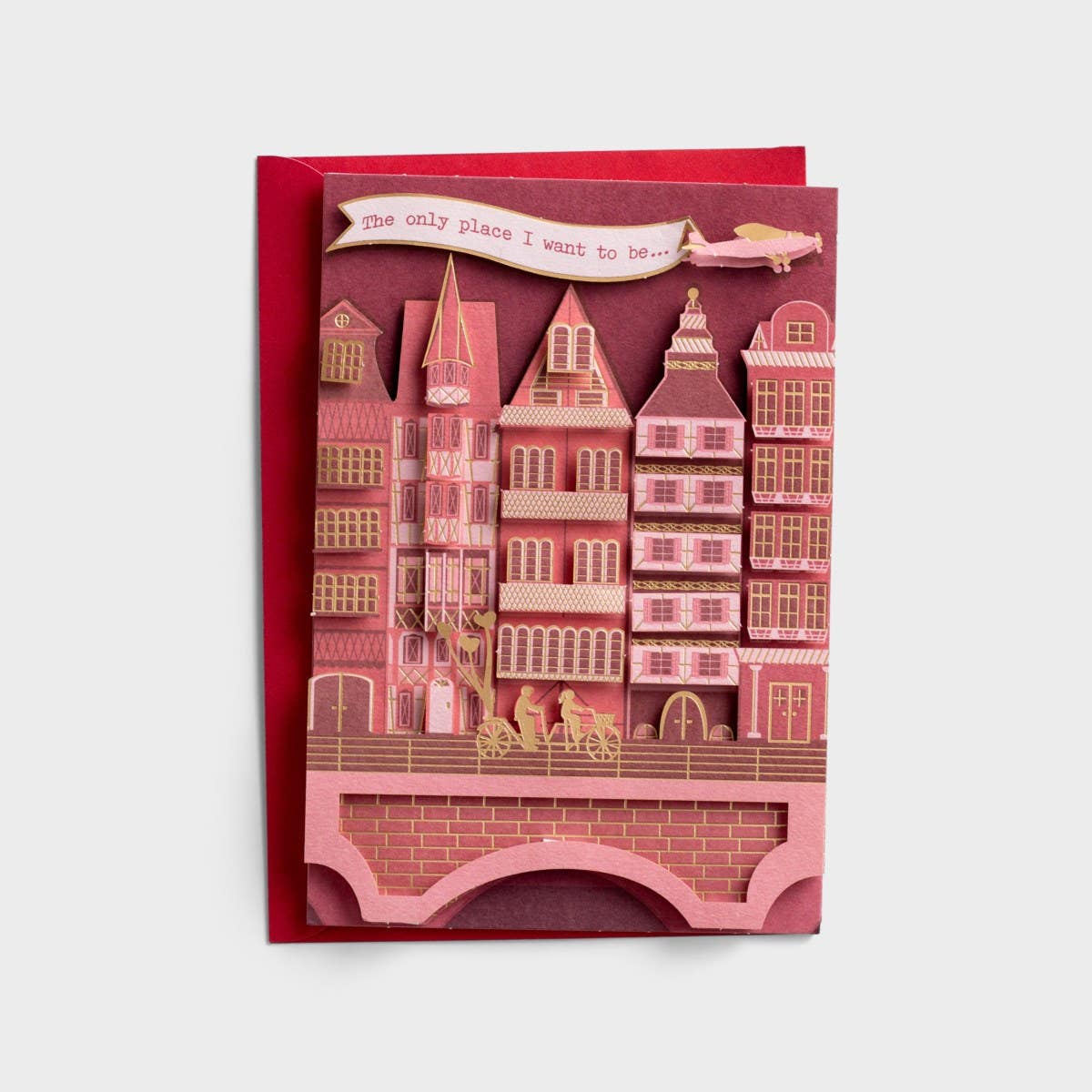 Valentine's Day - One I Love - Where You Are - 1 Premium Greeting Card