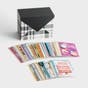 Greeting Card Organizer Box with Dividers and 24 Assorted Cards