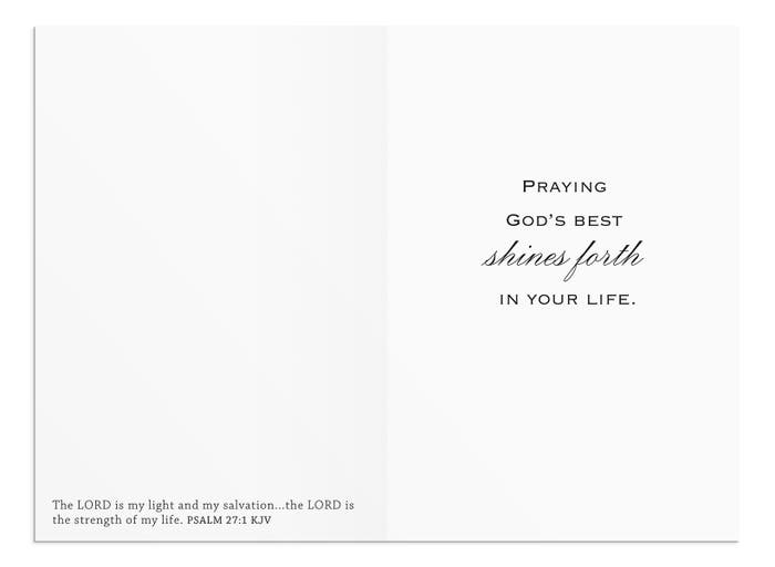Praying for You - Jesus Is The Light - 12 Boxed Cards, KJV
