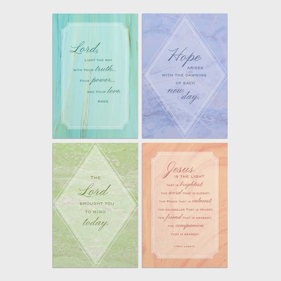 Praying for You - Jesus Is The Light - 12 Boxed Cards, KJV