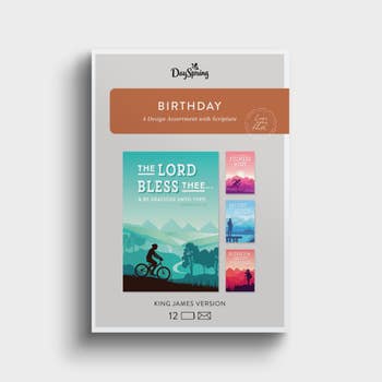Birthday - Outdoor Activities - 12 Boxed Cards and Envelopes, KJV