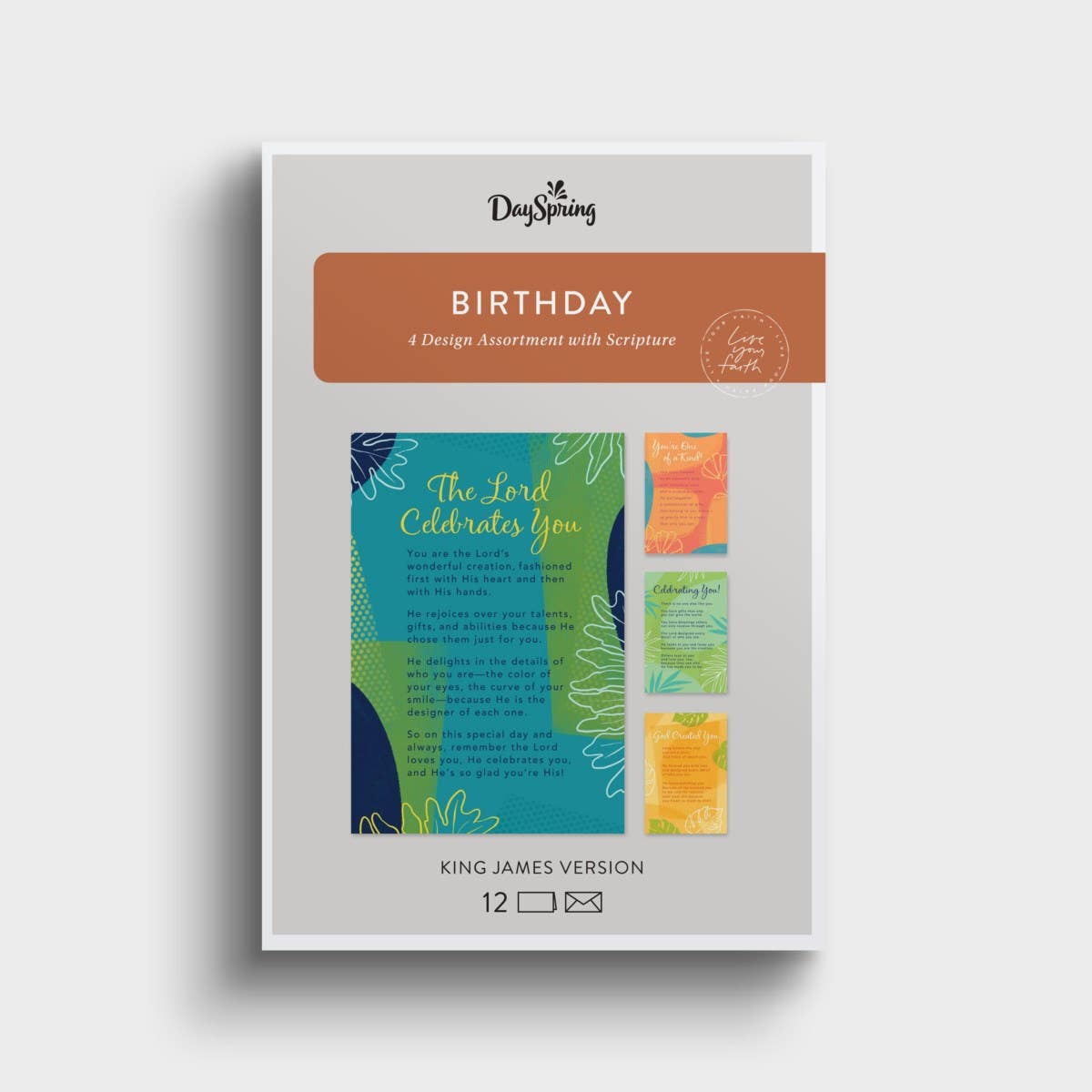 Birthday - Tropical Truths - 12 Boxed Cards and Envelopes, KJV