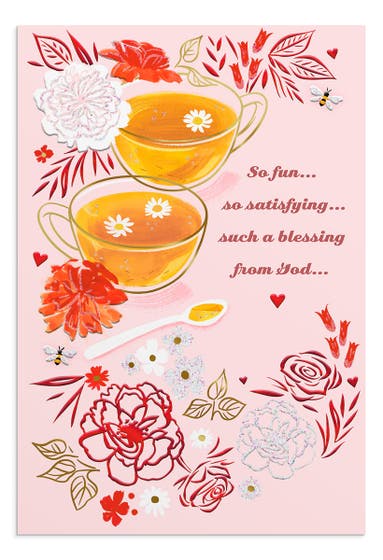 Valentine's Day - Daughter - Treasured Gift - 1 Greeting Card