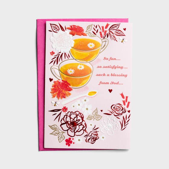 Valentine's Day - Daughter - Treasured Gift - 1 Greeting Card