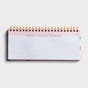 Candace Cameron Bure - Faith. Family. Fitness -  Undated Desktop Weekly Planner Pad Scheduler