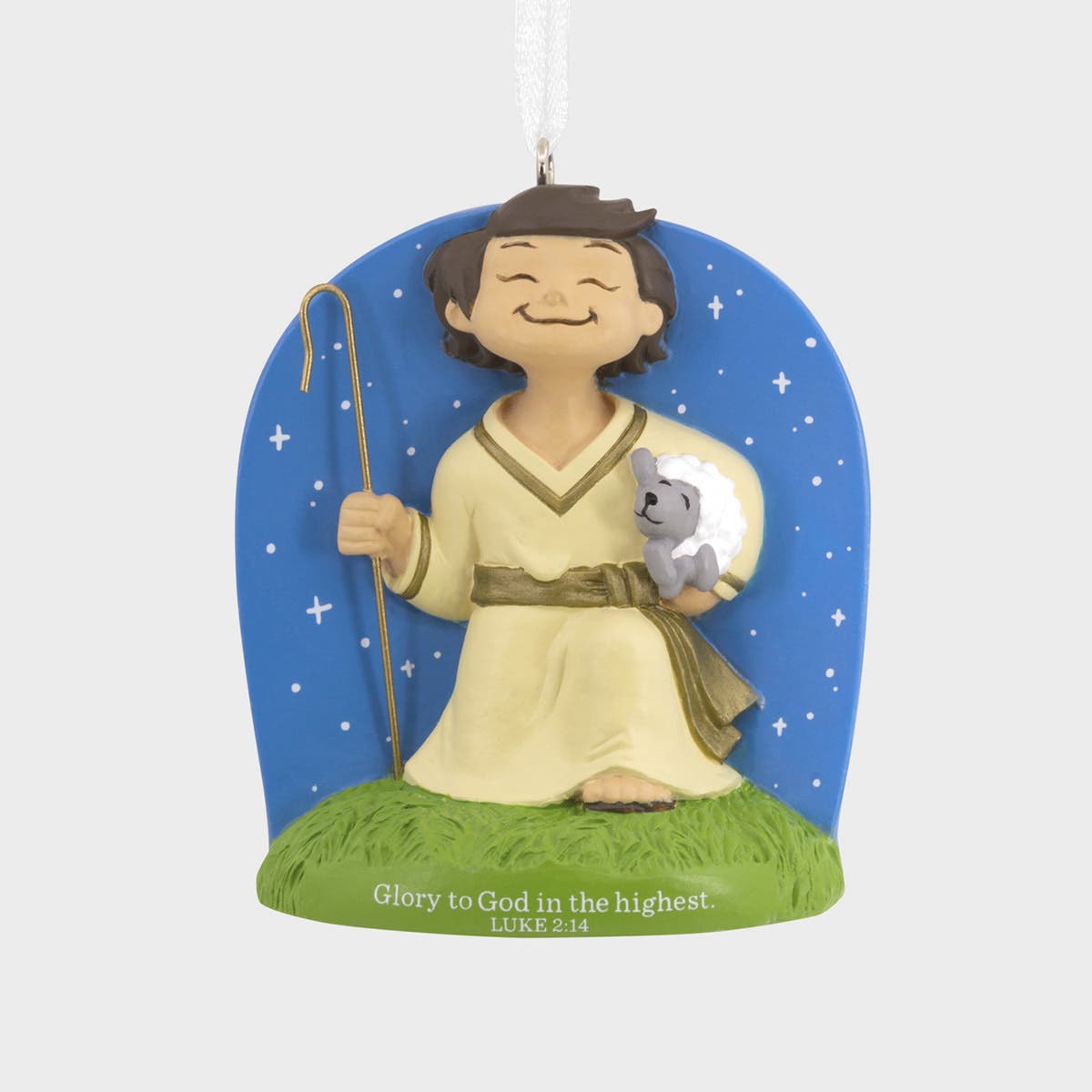 Glory to God in the Highest - Shepherd Boy Christmas Ornament