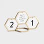 Candace Cameron Bure - Geometric Countdown Calendar with 8 Interchangeable Messages - Gold