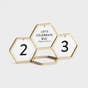 Candace Cameron Bure - Geometric Countdown Calendar with 8 Interchangeable Messages - Gold