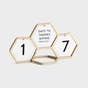 Candace Cameron Bure - Geometric Countdown Calendar with 8 Interchangeable Messages - Gold