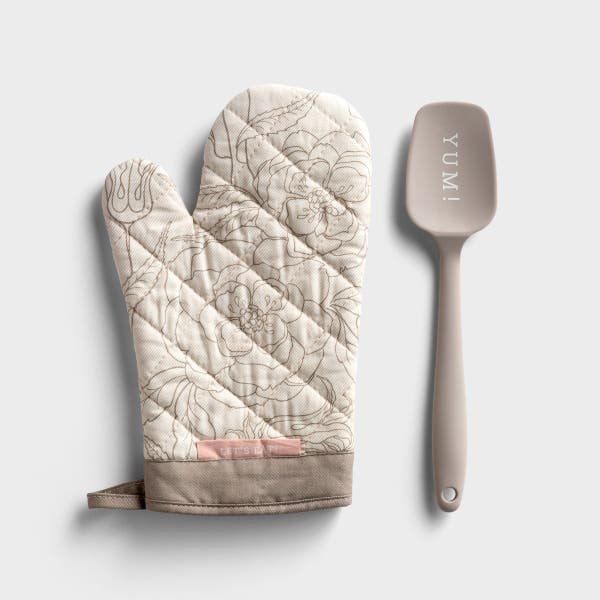 Mary & Martha - Oven Mitt + Spatula Set