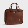 Gold Cross - Faux Leather Bible Tote and Organizational Bag