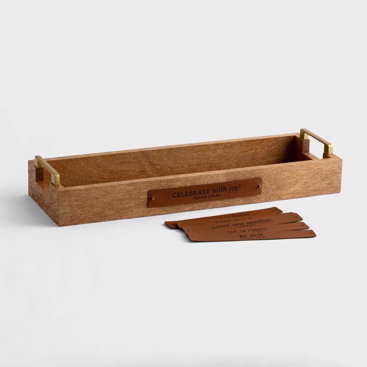 Mary & Martha - Leather Message Tray