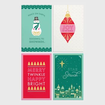 Candace Cameron Bure - Merry & Bright - 50 Assorted Christmas Boxed Cards