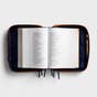 Gold Cross - Tan Faux Leather Bible Cover